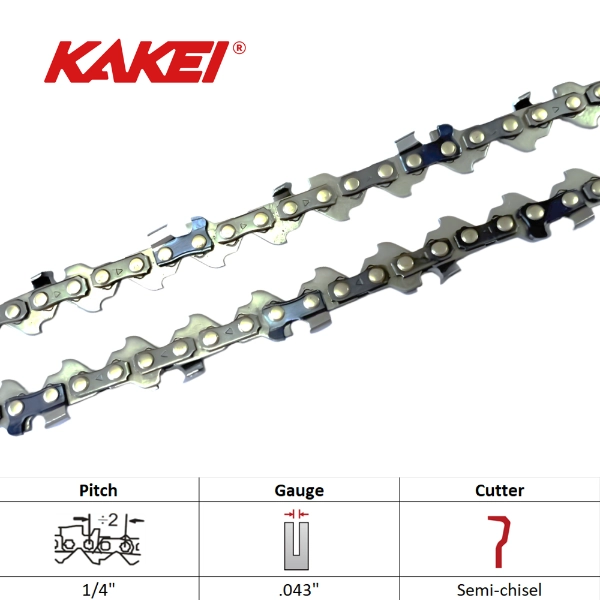 1-4 inch pitch 43 guage sawchain